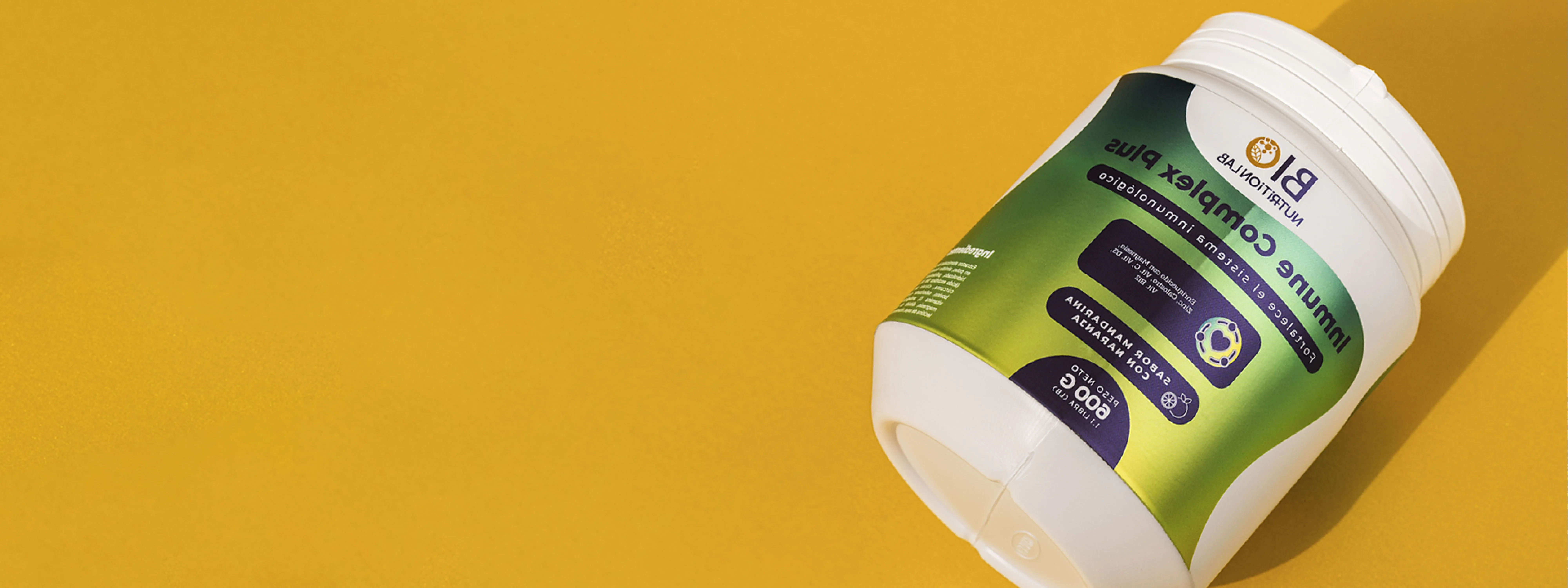 Banner nutricional 3: suplemento saludable y energía